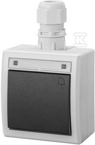 ŁĄCZ.ZW.DZWONEK N/T IP65 SZARY AQUANT2