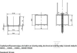 PROFIL POSZERZAJĄ.CAPITA.DO ŚCIANE.STA