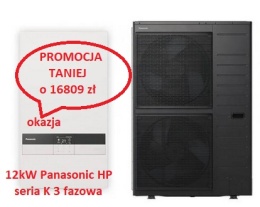 12kW Panasonic seria K 3 fazowa Pompa Ciepła KIT-WC12K9E8 WH-SDC12K9E8 WH-UDZ12KE8 HIGH-PERFORMANCE