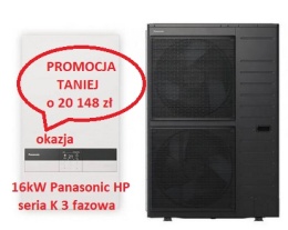 16kW Panasonic seria K 3 fazowa Pompa Ciepła KIT-WC16K9E8 WH-SDC16K9E8 WH-UDZ16KE8 HIGH-PERFORMANCE