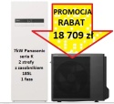 7kW Panasonic seria K 2 strefy z zasobnikiem 185L 1 faza Pompa ciepła ALL IN ONE SPLIT KIT-ADC07KE5B