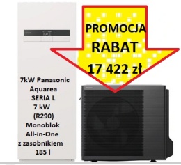 7kW Pompa Ciepła Panasonic seria L All-in-One monoblok R290 propanowa Model: KIT-ADC07LE5