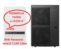 9kW Panasonic seria K T-CAP 1faza Pompa ciepła SPLIT KIT-WXC09K3E5 WH-SXC09KE5 WH-UXZ09KE5