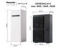 9kW Panasonic seria K 3 Fazowa z zasobnikiem 185L Pompa ciepła ALL IN ONE SPLIT KIT-ADC09K9E8 jw WH-ADC0912K9E8 jz WH-UDZ09KE8