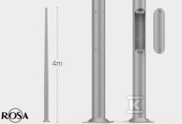 SŁUP SAL4 INOX+B50+NAKR+WR4/1/0,5/5+IMB