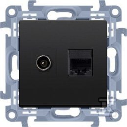 GN.ANT.F+RJ45 KAT.5E+RAM. CZARNY SIMON10