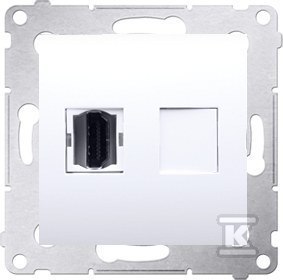 GN.HDMI MOD.+RAM.GIPS/IP44 BIAŁA SIMON5