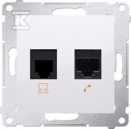 GN.KOM.RJ45+TE.RJ12+RAM.IP44 BI.SIMON54