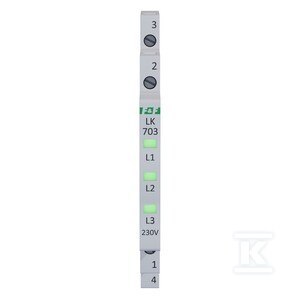 LK-703G LAMP.KONTROL.ZIELONA 3XLED 1/3S