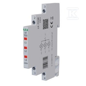 LK-703R LAMP. 1/3S 3XLED CZERWONA