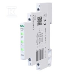 LK-BZ-703G LAMP. 1/3S 3XLED ZIELONA