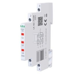 LK-BZ-703R LAMP. 1/3S 3XLED CZERWONA