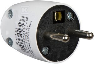 W-131 WTYCZKA PROSTA Z/U BIAŁA W-131 WTYCZKA PROSTA Z/U BIAŁA
