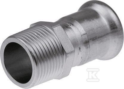 ZŁĄCZKA Z GZ 28X3/4" INOX PRESS ZŁĄCZKA Z GZ 28X3/4" INOX PRESS
