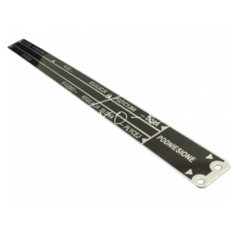 Tabliczka znamionowa aluminiowa tarczy zewnętrznej sterowania podnośnika 50582761 Ursus C-360 ARCHIMEDES Tabliczka znamionowa aluminiowa tarczy zewnętrznej sterowania podnośnika 50582761 Ursus C-360 ARCHIMEDES