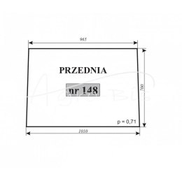 Szyba przednia C-360
