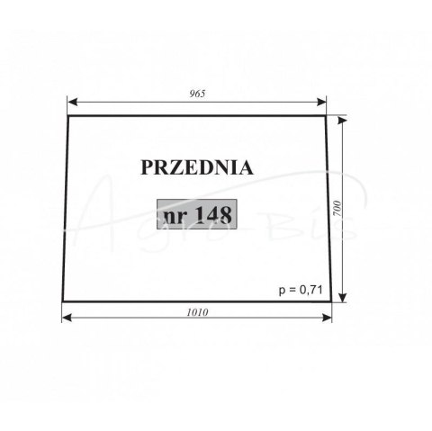 Szyba przednia C-360