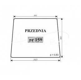 Szyba przednia T-25