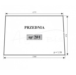 Szyba przednia Zetor 5011 69117950