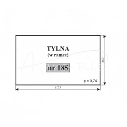 Szyba tylna MF-255