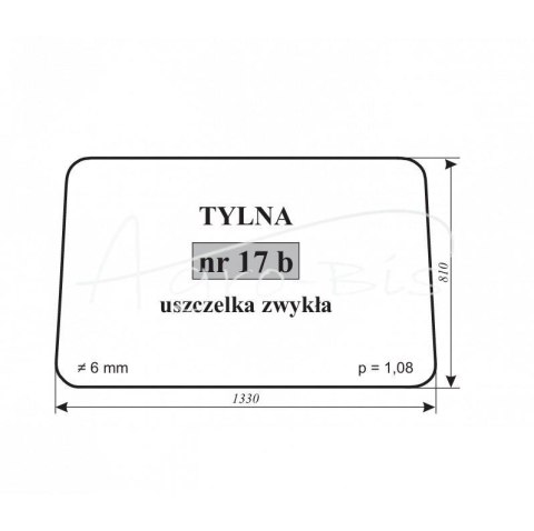 Szyba tylna Ostrówek Szyba tylna Ostrówek