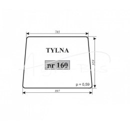 Szyba tylna T-25