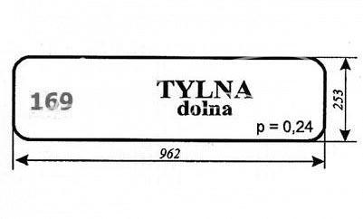 Szyba tylna dolna Białoruś Szyba tylna dolna Białoruś