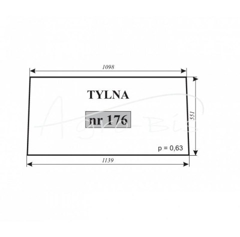 Szyba tylna kabina Koźmin Szyba tylna kabina Koźmin