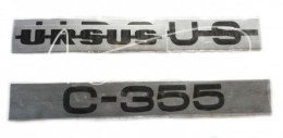 Komplet znaków - emblematów Ursus C-355