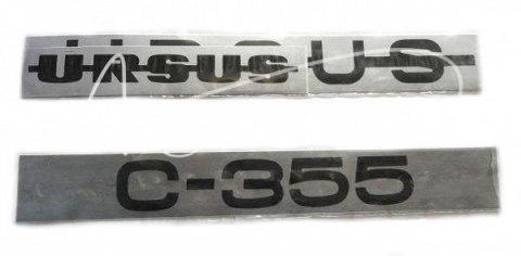 Komplet znaków - emblematów Ursus C-355