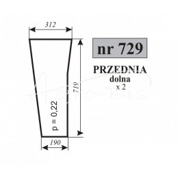 SZYBA PRZEDNIA DOLNA URSUS
