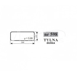 SZYBA TYLNA DOLNA ZETOR 10540 10368121