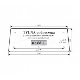 SZYBA TYLNA PODNOSZONA ZETOR 7211