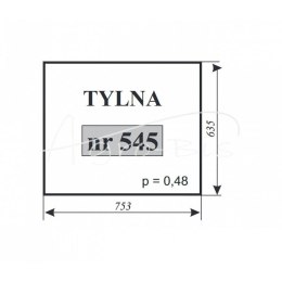 SZYBA TYLNA ZETOR 5611 5718