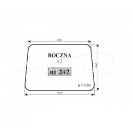 Szyba boczna MF-255