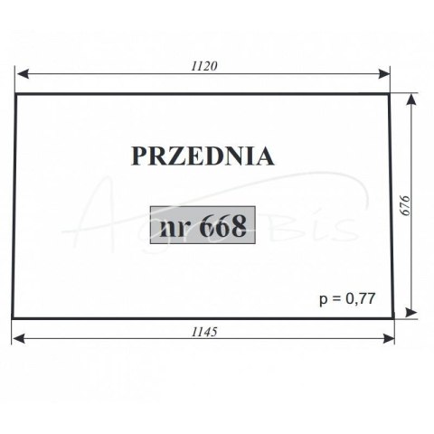 Szyba przednia C-360 Szyba przednia C-360
