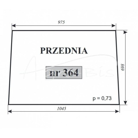 Szyba przednia T-25 kabina Ciechocin Szyba przednia T-25 kabina Ciechocin