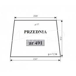 Szyba przednia T-25 kabina Sokółka