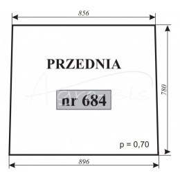 Szyba przednia T-25 kabina Szyszka