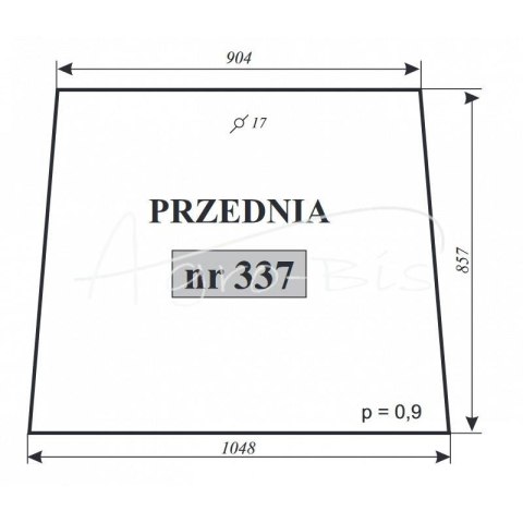 Szyba przednia T-25 kabina Zamość Szyba przednia T-25 kabina Zamość