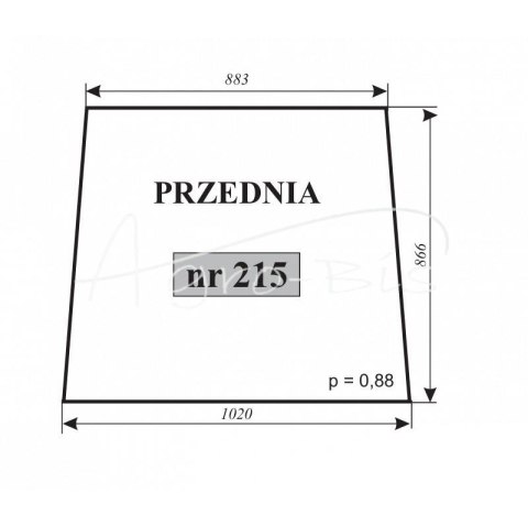 Szyba przednia T-25 Szyba przednia T-25