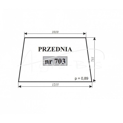 Szyba przednia Ursus 3512 , 3414 kabina Koja Smolniki
