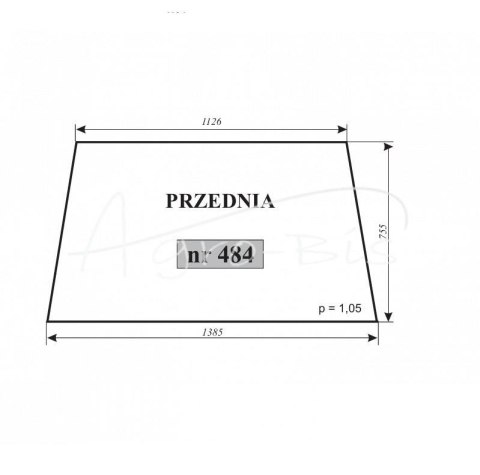 Szyba przednia Ursus-3512 kabina Kunów Szyba przednia Ursus-3512 kabina Kunów