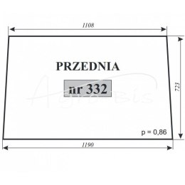 Szyba przednia Ursus C-330 kabina Zamość