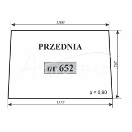 Szyba przednia Zetor 12245 16245