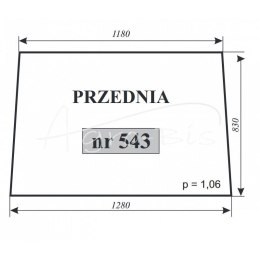 Szyba przednia Zetor 5611 5718