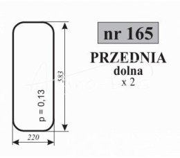 Szyba przednia dolna MF-255 MF-235 bez boków