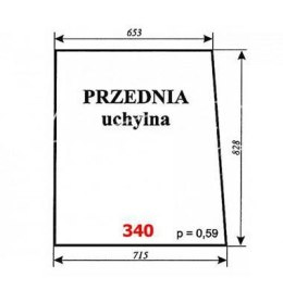 Szyba przednia uchylna Widlak