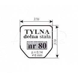 Szyba tylna 4512