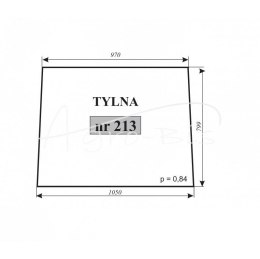 Szyba tylna C-362